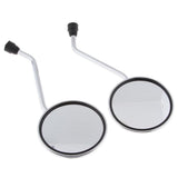 Maxbell 2Pcs 10mm Motorcycle Round Rearview Mirrors for Motorbike Dirt Bike Scooter - Aladdin Shoppers