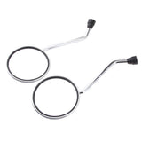 Maxbell 2Pcs 10mm Motorcycle Round Rearview Mirrors for Motorbike Dirt Bike Scooter - Aladdin Shoppers