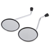 Maxbell 2Pcs 10mm Motorcycle Round Rearview Mirrors for Motorbike Dirt Bike Scooter - Aladdin Shoppers