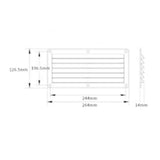 Maxbell White Rectangular Boat Vent Louver for Marine Boat RV Motorhome - Aladdin Shoppers