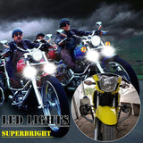 Maxbell Maxbell LED Motorcycle Headlight Fog Spot Light DC 12-85V 30W with Rocker Switch