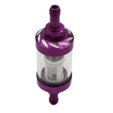 Maxbell Maxbell CNC Universal Scooter Dirt Pit Bike Go Kart 8mm 5/16'' Gas Fuel Filter Purple