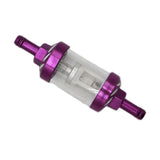 Maxbell Maxbell CNC Universal Scooter Dirt Pit Bike Go Kart 8mm 5/16'' Gas Fuel Filter Purple