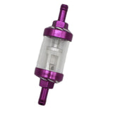 Maxbell Maxbell CNC Universal Scooter Dirt Pit Bike Go Kart 8mm 5/16'' Gas Fuel Filter Purple