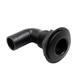 Maxbell Maxbell 1'' Black Polypropylene Thru Hull Fitting Hose 90 Degree For Marine Boat