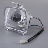 12V 35W Beam Headlight DRL Clear Head Lamp for 50 70 90 110cc Scooter ATV - Aladdin Shoppers