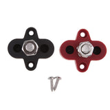 Maxbell Red & Black Junction Block Power Post Set Insulated Terminal Stud 8mm Ring for Marine Boat Yachts Car Truck RV - Aladdin Shoppers