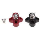 Maxbell Red & Black Junction Block Power Post Set Insulated Terminal Stud 8mm Ring for Marine Boat Yachts Car Truck RV - Aladdin Shoppers