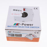 Maxbell Marine Boat Yacht Battery Electrical Selector Switch ( Both 1 2 OFF ) - Aladdin Shoppers