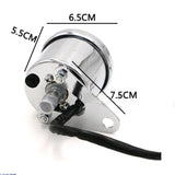 Maxbell Chrome 12V Universal Motorcycle Round LED Digital Oil Fuel Level Gauge 65 Mm - Aladdin Shoppers