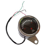 Maxbell Chrome 12V Universal Motorcycle Round LED Digital Oil Fuel Level Gauge 65 Mm - Aladdin Shoppers