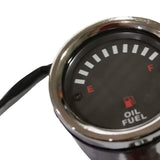 Maxbell Chrome 12V Universal Motorcycle Round LED Digital Oil Fuel Level Gauge 65 Mm - Aladdin Shoppers