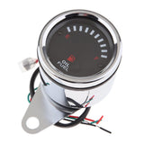 Maxbell Chrome 12V Universal Motorcycle Round LED Digital Oil Fuel Level Gauge 65 Mm - Aladdin Shoppers