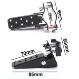 Maxbell 2Pcs Adjustable Folding Footrests Front Rear Foot Pegs for Motorcycle - Aladdin Shoppers