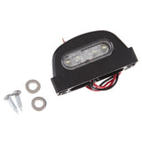 Motorcycle License Plate Lamp Turn Signal Light for Daytime Running Light Suitable for Most Vehicles, Black 12V - Aladdin Shoppers