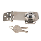 Maxbell 3.1 x 1.2 inch key Locking Hasp Twist Knob Hasp Lock Latch Lock for Doors Cabinets - Marine Hardware Boat Parts - Silver - Stainless Steel - Aladdin Shoppers