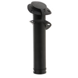 Maxbell Black Rod Holders with Drain, Flush Mount Fishing Rod Pole Holders, 30 Degree , With PVC Cap Cover - Aladdin Shoppers