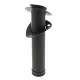 Maxbell Black Rod Holders with Drain, Flush Mount Fishing Rod Pole Holders, 30 Degree , With PVC Cap Cover - Aladdin Shoppers