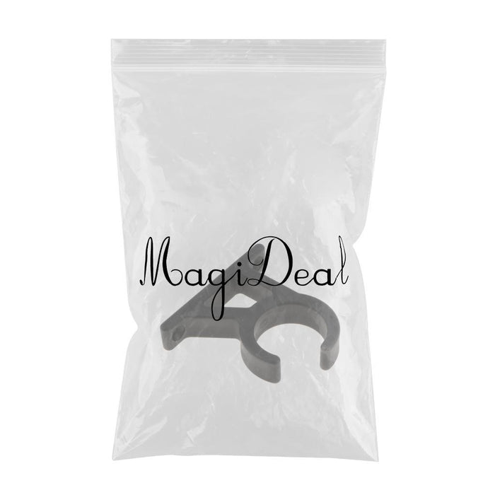 Black Nylon Boat Hook Clamp Holder Bracket Clip Durability 85x85mm Universal for Yatch Holder - Aladdin Shoppers