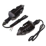 2pcs Flowing Waterproof Motorbike Turn Signal Lights Flashing Arrow Turning Indicators 12V Universal for Motorcycle - Aladdin Shoppers