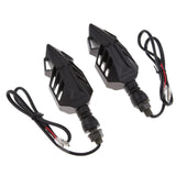 2pcs Flowing Waterproof Motorbike Turn Signal Lights Flashing Arrow Turning Indicators 12V Universal for Motorcycle - Aladdin Shoppers