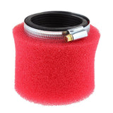 Motorcycle Sponge Air Filter Cleaner Red for Yamaha Kawasaki ATV Buggies Part (58mm) - Aladdin Shoppers