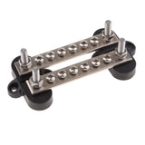 Maxbell 12 point power post junction block Dual distribution buss stainless steel - Aladdin Shoppers
