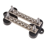 Maxbell 12 point power post junction block Dual distribution buss stainless steel - Aladdin Shoppers