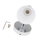 Maxbell 3W Touch Dimming LED Bedside Reading Lamp Headboard Wall Mount White - Aladdin Shoppers