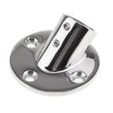 Marine Boat Hand Rail Fitting 60 Degree Round Base Fits 25mm (1 Inch) Tube/Pipe - Aladdin Shoppers