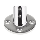 Marine Boat Hand Rail Fitting 60 Degree Round Base Fits 25mm (1 Inch) Tube/Pipe - Aladdin Shoppers