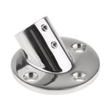 Marine Boat Hand Rail Fitting 60 Degree Round Base Fits 25mm (1 Inch) Tube/Pipe - Aladdin Shoppers