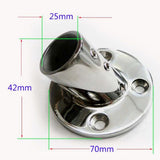 Marine Boat Hand Rail Fitting 60 Degree Round Base Fits 25mm (1 Inch) Tube/Pipe - Aladdin Shoppers