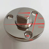 Stainless Steel Garboard Drain Plug Boat Fits 1 Inch Diameter Plumbing Kit - Aladdin Shoppers