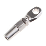 Maxbell 6MM Stainless Steel Wire Ropes Swageless Eye Terminal End Compression