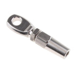 Maxbell 6MM Stainless Steel Wire Ropes Swageless Eye Terminal End Compression