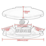 Maxbell 3-Pocket Windshield Batwing Fairing Pouch Bag For Harley Electra Glide FLHTK - Aladdin Shoppers