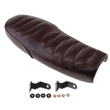 Maxbell 63cm Cafe Racer Vintage Seat Flat Style Cushion Brown - Aladdin Shoppers