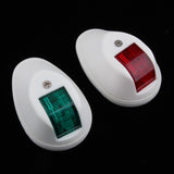 Marine Boat Yacht Red & Green LED Navigation Side Bow Lights White - Aladdin Shoppers