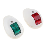 Marine Boat Yacht Red & Green LED Navigation Side Bow Lights White - Aladdin Shoppers