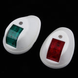 Marine Boat Yacht Red & Green LED Navigation Side Bow Lights White - Aladdin Shoppers