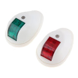 Marine Boat Yacht Red & Green LED Navigation Side Bow Lights White - Aladdin Shoppers