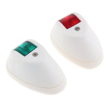 Marine Boat Yacht Red & Green LED Navigation Side Bow Lights White - Aladdin Shoppers