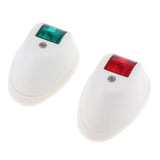 Marine Boat Yacht Red & Green LED Navigation Side Bow Lights White - Aladdin Shoppers