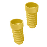 Maxbell 2xMotorcycle Rubber Fork Dust Cover Front Gaiters Boots For JOG50 JOG90 Yellow