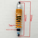 Motorcycle Rear Adjust Damping Shock Absorber Black OLS-330