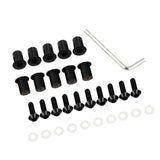 Maxbell 4x10 Pieces Universal Windscreen Windshield Bolts Screw Kit M5 5mm Bolt Red