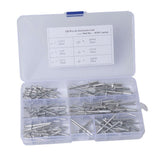 Aluminum Pop Rivets Flange Assortment Dome Head Blind Gap Qty 120pcs - Aladdin Shoppers