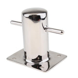 Polished Stainless Steel Mooring Cleat Single Cross Bollard Water Resistance for Boat Yacht - Aladdin Shoppers