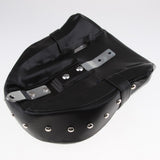 Black Motorbike Comfortable Leather Rear Passenger Pillion Rivet Seat for Harley Sportster XL 883 1200 - Aladdin Shoppers